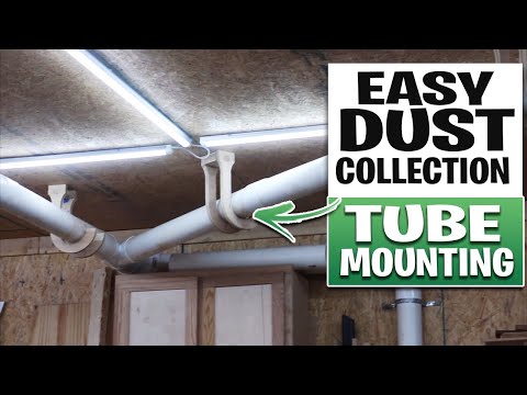 NO BLAST GATE Dust Collection System | The BEST Way To Mount Dust Collection Tubing