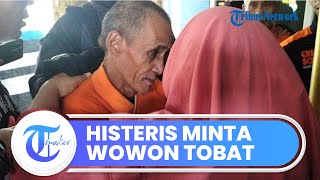 Tangis Histeris Istri Wowon Lihat Rekonstruksi Pembunuhan sang Suami, Histeris Minta Suami Tobat