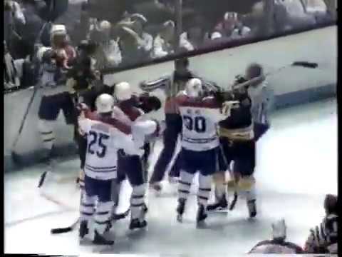 Keith Crowder vs Mike McPhee Round 3 ; Mike Milbury vs Stephane Richer