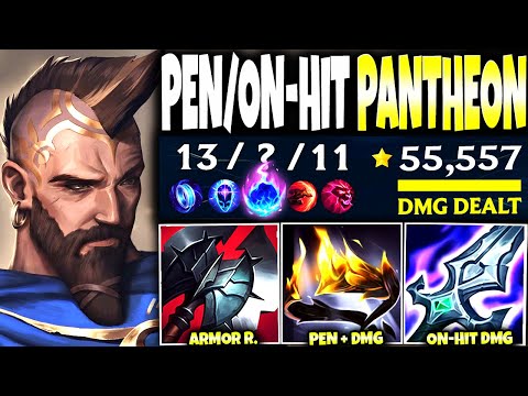 I tested the power of our New On-Hit/Pen Pantheon Season 14 Build and its actually OP | s14 Gameplay