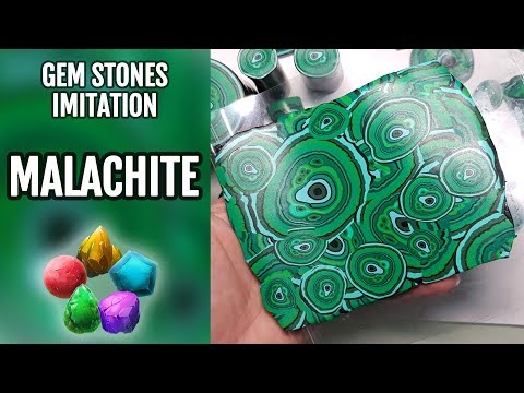 , title : 'How to Make Faux Malachite stone from Polymer Clay'