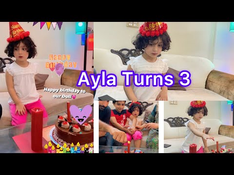 MIDNIGHT SURPRISE | AYLAs PRE BIRTHDAY 🥳 | AYLA TURNS 3 #birthday #cake #birthdaycelebration