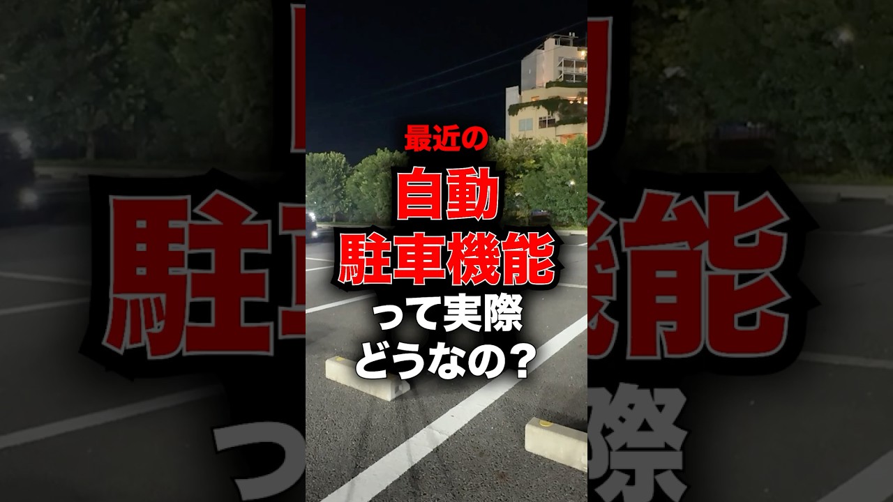 最近の自動駐車機能って実際どうなの？