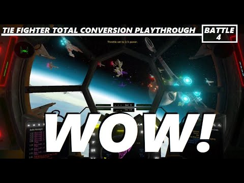 Star Wars Tie fighter Total Conversion Playthrough Battle 4 Confligt at Mylok IV
