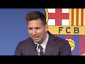 Lionel Messi Crying in his Last Barcelona Press Conference
