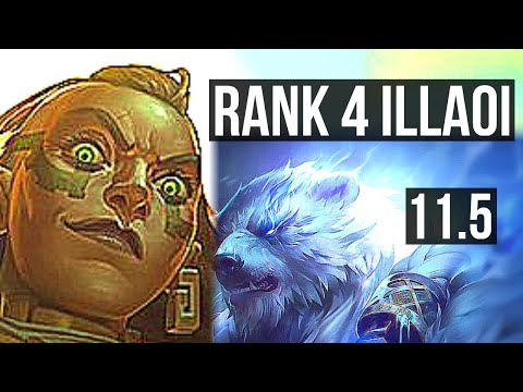 ILLAOI vs VOLIBEAR (TOP) | Rank 4 Illaoi, 700+ games, Dominating | TR Grandmaster | v11.5
