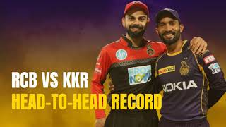 IPL match today - Royal Challengers Bangalore vs Kolkata Knight Riders - HEAD-TO-HEAD - RCB vs KKR