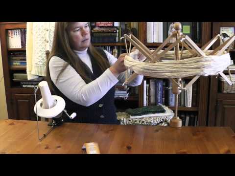 Winding Yarn Using a Swift and Ball Winder