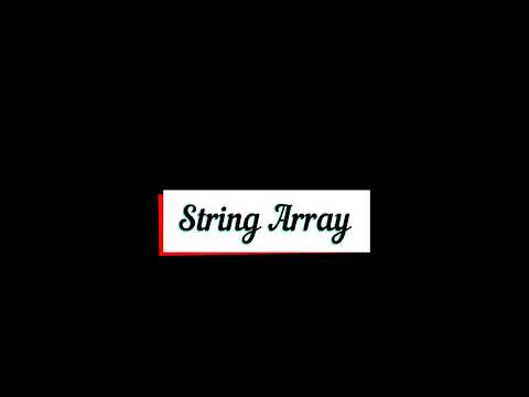 String como uma matriz
