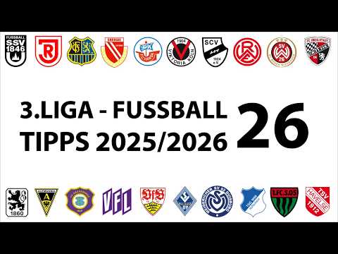 Fussball-Tipps 3.Liga - 26.Spieltag - Saison 2025/2026