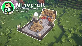 Minecraft - Aesthetic Crafting Area Tutorial