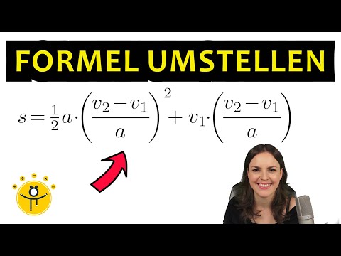 Physikalische FORMEL UMSTELLEN – schwierige Gleichung nach Variablen auflösen, Physik