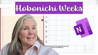 Hobonichi week layout in OneNote - Tutorial on how to build the layout