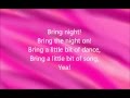 Bring Night, Sia - Lyrics