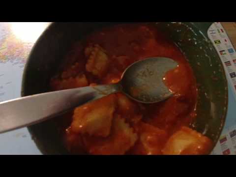 MongoTV_4888 - Min Aftensmad - DANISH MUKBANG - Ravioli Med PØLSE og OST