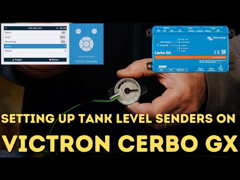 Setting up tank level senders on Victron Cerbo GX