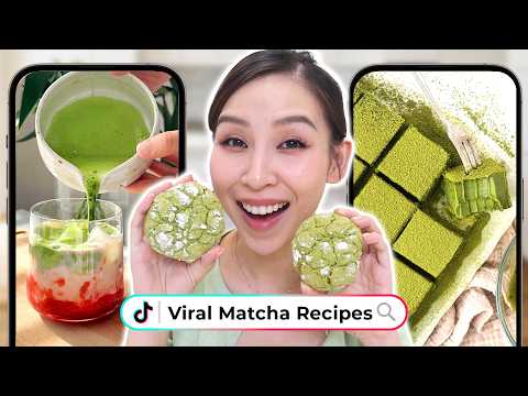I Tried Viral Matcha Recipes *obsessed* 🍵