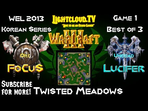 Focus (OK) VS Lucifer (UD) - WC3 G1 - Korean WEL 2013