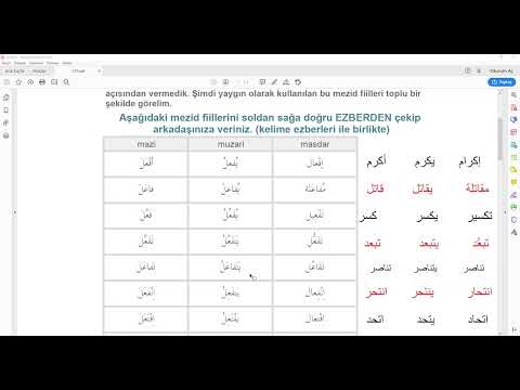 Arapça 37.  hafta mezid filler