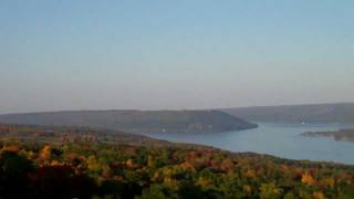 preview picture of video 'Keuka Lake Bluff Point as seen from Bully Hill Vineyards area'