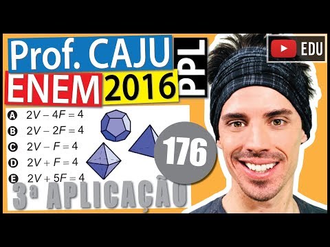 [ENEM 2016 PPL] 176 📓 PLANE GEOMETRY Platonic solids are convex polyhedra whose