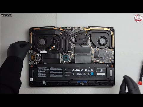 MSI GE76 Raider 11UH / FAN Cleaning & Thermal Paste Replace / Disassembly And Assembly