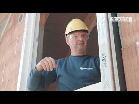 Fachgerechte Fenstermontage Montage im Neubau – mit blaugelb auf der sicheren Seite.