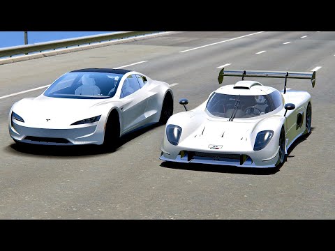 Ultima RS 2020 vs Tesla Roadster - Drag Race 2KM
