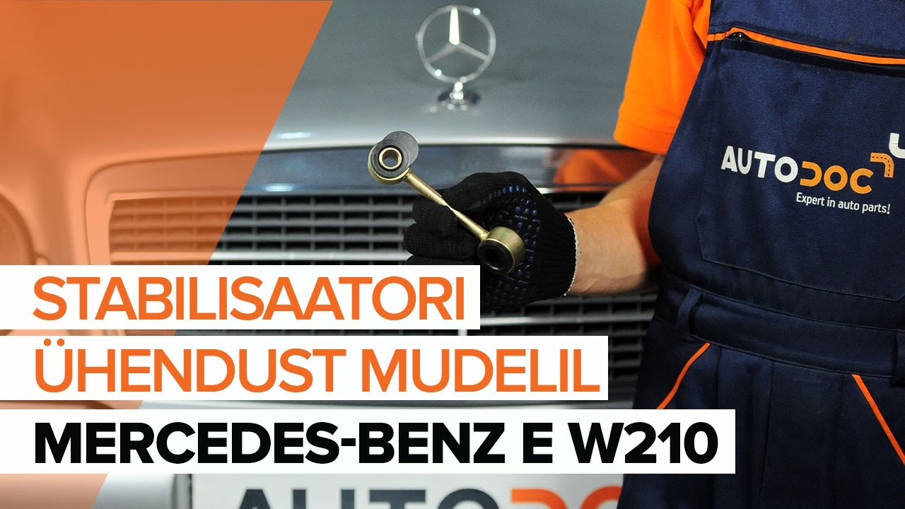 Kako zamenjati avtodel končnik stabilizatorja spredaj na avtu Mercedes W210 – vodnik menjave