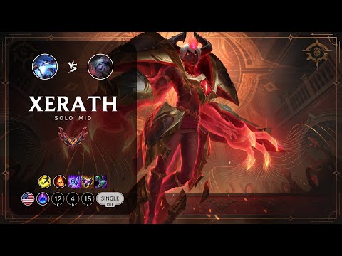 Xerath Mid vs Tristana - NA Grandmaster Patch 13.9