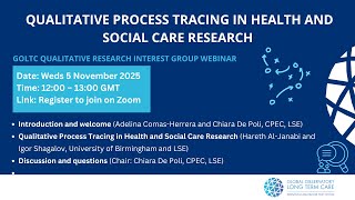 Qualitative Process Tracing in Health and Social Care Research