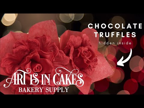 How to Create Chocolate Roses with a Chocolate Truffle Hidden Inside
