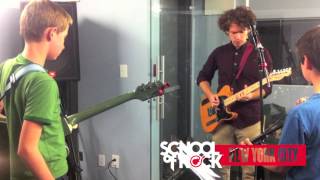 Andrew Savage of Parquet Courts and NYC School of Rock Kings of Brooklyn cast 11.07.13