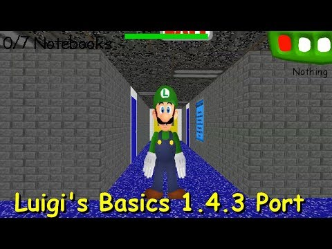Luigi's Basics in Ghostbusting and Death 1.4.3 Port - Baldi's Basics V1.4.3 Mod