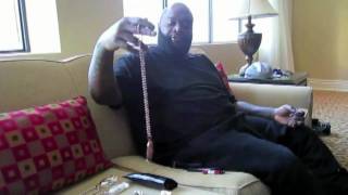Rick Ross Showing New Chains & Shades