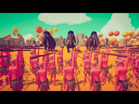 100x SPEARMAN vs 3x MAMMOTH in TABS - TOTALLY ACCURATE BATTLE SIMULATOR