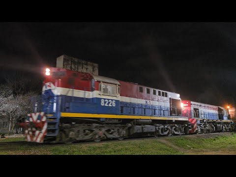 [4K] Tren vacio de NCA con destino a General Deheza pasando por Marcos Juárez!!!!!!
