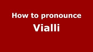 How to pronounce Vialli