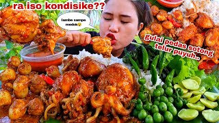 Download lagu NIKMAT MENGGUNCANG⁉️ GULAI SOTONG TELUR PUYUH LALAPAN MENTAH JENGKOL MUDA LEUNCA CABE RAWIT mp3