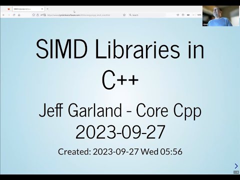 Jeff Garland :: SIMD Libraries in C++
