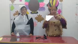 🍁🦃sombrero peregrino y peregrina 🦃🍁