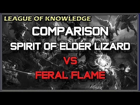 ✔ Comparison - Spirit of the Elder Lizard VS Wriggle's Lantern (Feral Flare) | League of Legends