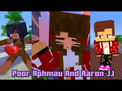 First meet super idol poi poi Aphmau And Aaron Poor & JJ Poor Comparing Meme Minecraft Animation