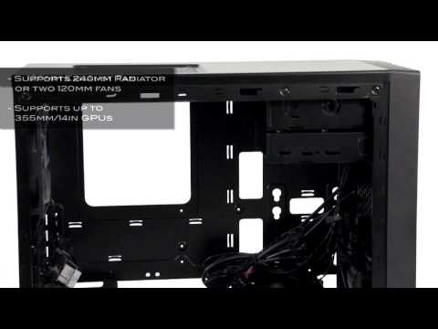 Cooler Master N200 USB 3.0 x1, USB 2.0 x2, Mic x1, Spk x1, Juodas, Micro ATX, Maitinimo šaltinis nėra video