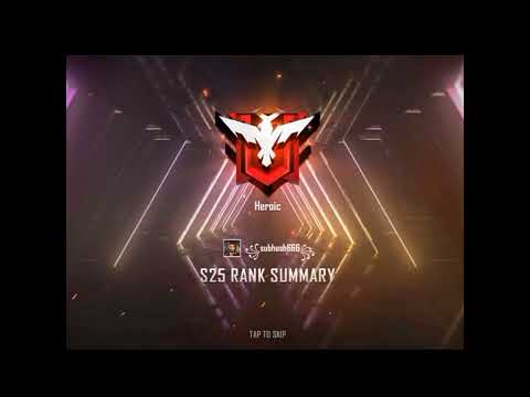 Heroic to platinum lll.  //SJ GAMER