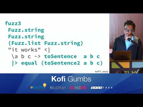 Kofi Gumbs - Guaranteed Refactors: Generating Tests from Types @ Elm in the Spring