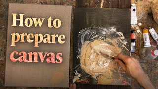 How to prepare a canvas like the Old Masters | Demonstration by Jan-Ove Tuv