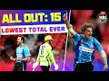 15 ALL OUT Strikers Dismiss Thunder For The Lowest BBL Total Ever BBL12