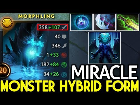 Miracle- [Morphling] Monster Hybrid Form Cancer Plays 7.21 Dota 2