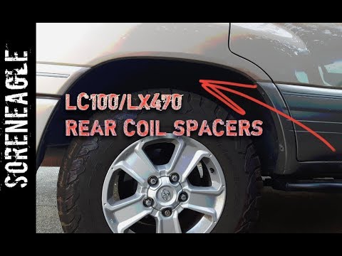 Land Cruiser LX470 Ironman REAR COIL SPACERS FOR 1" LIFT INSTALLATION Toyota Lexus LC100
